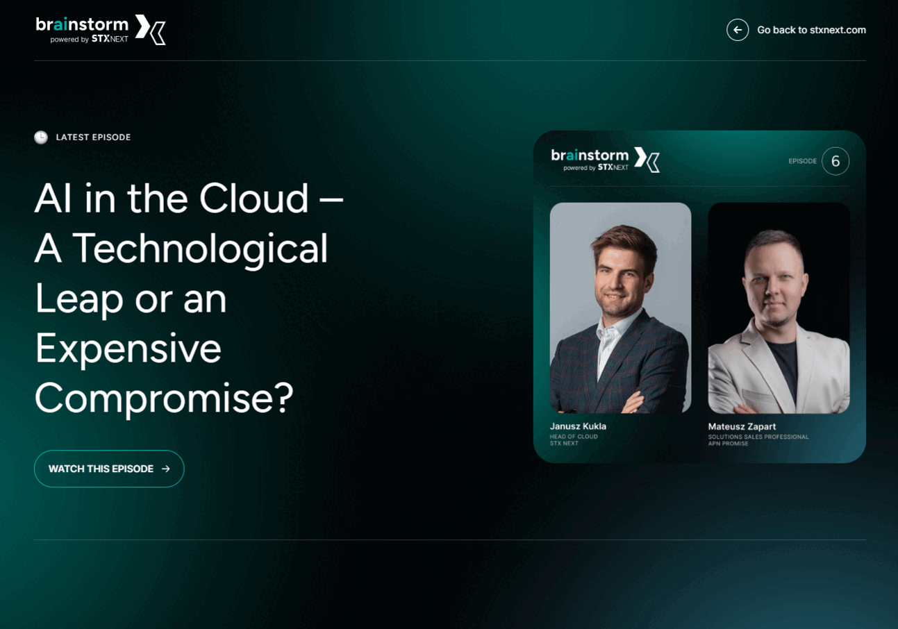 Brainstorm project overview gif.