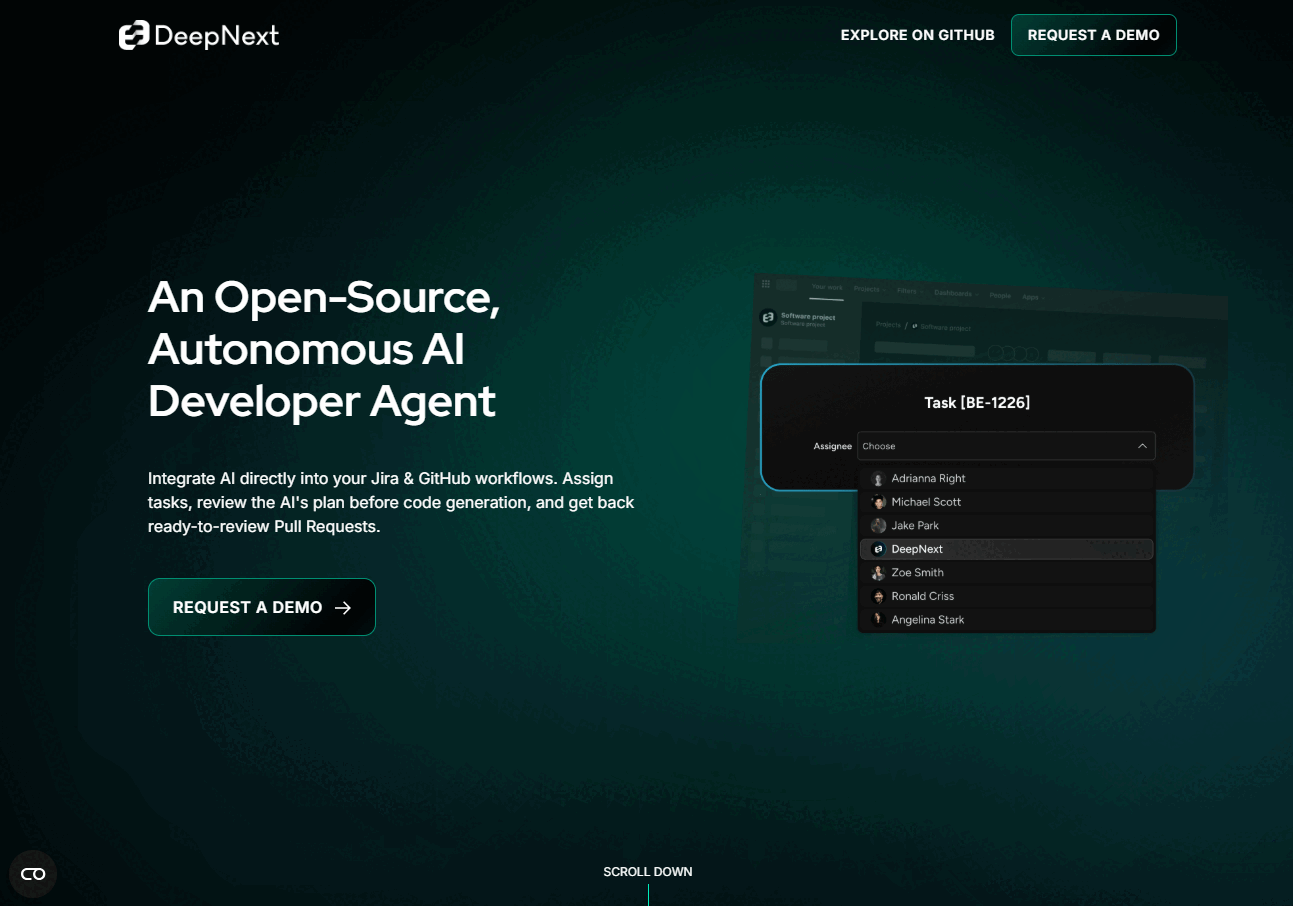 Deepnext project overview gif.